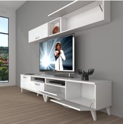 Resim Decoraktiv Eko 5200 Slm Retro Tv Ünitesi Tv Sehpası - Parlak Beyaz 