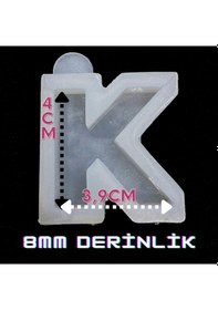 Resim Harf Kalıbı / Noktalı Harf / Türkçe Karakter Silikon Kalıp K 