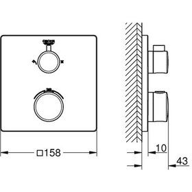 Resim Grohtherm Termostatik Banyo/Duş Bataryası 24079000 Krom 