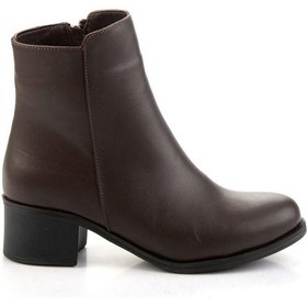 Resim Kahve Hakiki Deri Kadın Bot & Bootie K02208022003 Kahve 