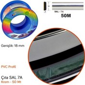 Resim Carub Çıta SAL 7A 18mmX50Metre Krom BR1500301 