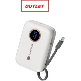 Resim Lapas Lp-pw001 Beyaz 10000 Mah Hızlı Şarj Powerbank Siyah 