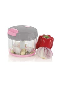 Resim Açık Pembe Gri Büyük Pratik Doğrayıcı ve Çırpıcı 1000Ml Diğer 