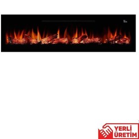 Resim Pagla 200 Elektrikli Şömine - Isıtıcılı, Cam Çerçeveli, Sınırsız 