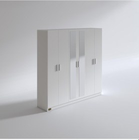 Resim Kenzlife gardırop 6 kapaklı kapılı anemon 180*180*42 byz aynalı g 