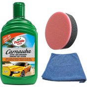 Resim Turtle Wax Boya Koruma Carnauba Cila + Uygulama Bezi & Sünger 