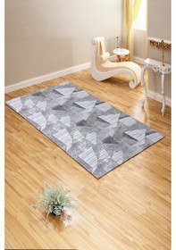 Resim Kaymaz Taban Lastikli Halı Örtüsü 6m2 - Yıkanabilir Süngersiz Kadife Görünümlü Pamuklu S89 Çok Renkli 