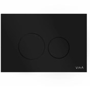 Resim VitrA Origin Kumanda Paneli - Siyah Cam - 740-1601 - Temperli Güvenli Cam & Kolay Sök Tak 