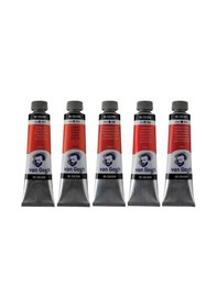 Resim Talens Van Gogh Yağlı Boya 40ml - Kırmızı Renk Tonları 5'li Set 1 Çok Renkli 