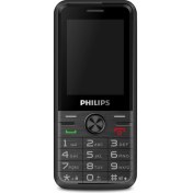 Resim Philips Xenium E6500 Kameralı Çift Sim Kart Tuşlu Cep Telefonu Siyah 
