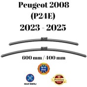 Resim Peugeot 2008 P24e 2023 2024 2025 Uyumlu Ön Cam Silecek Süpürgesi Takımı 600/400mm Silbak Sb2416c 
