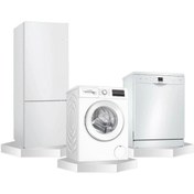 Resim Bosch Çeyiz Paketi ( 9 Kg Çamaşır Mak. - 6 Program Bulaşık Mak. - 483 Litre Buzdolabı ) 