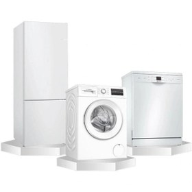 Resim Bosch Çeyiz Paketi ( 9 Kg Çamaşır Mak. - 6 Program Bulaşık Mak. - 483 Litre Buzdolabı ) 