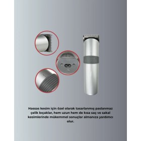 Resim Mestore Şarjlı ve Kablosuz Tıraş Makinesi - Her Yerde Rahat Kullanım 