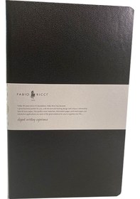 Resim Fabio Ricci Elio 13X21 Sert Kapak Siyah Çizgili Defter 1044 Siyah 