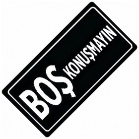 Resim Boş Konuşmayın Yazılı Sök-tak-pratik Vantuzlu Yeni Nesil Dekor Pl 