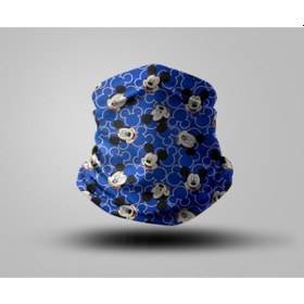 Resim Unisex Mavi Bandanas Siyah 