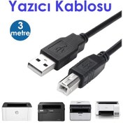 Resim 3 Metre Usb Yazici Kablosu Usb 2.0 Printer Kablosu 