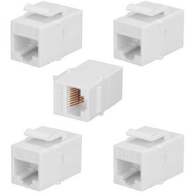 Resim Rj45 Dişi - Dişi Cat. 6 Keystone Jack - Beyaz 