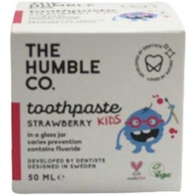 Resim Humble Brush Çocuk Diş Macunu Kavanoz 50ml Çilek 