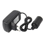 Resim 220V için 12V Taşınabilir Araç Çakmak Soket Adaptörü Dönüştürücü 