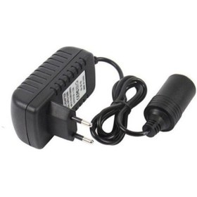 Resim 220V için 12V Taşınabilir Araç Çakmak Soket Adaptörü Dönüştürücü 