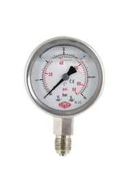 Resim SIMGA 0-2,5 Bar Çap Ø100 Mm Alttan Bağlantılı Gliserinli Manometre 