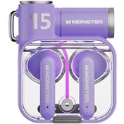 Resim Mor Seçim Monster Xkt15 Bluetooth 5.3 Kablosuz Oyun Kulaklığı Hıfı Stereo Müzik Kulaklıkları Uzun Menzilli Gürültü Önleyici Kulaklıklar 