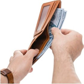 Resim Bouletta Pier Deri Erkek Cüzdan Taba 