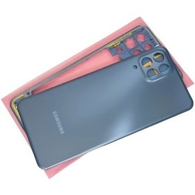 Resim Samsung Galaxy Uyumlu M33 Kasa Arka Pil Batarya Kapağı Mavi 
