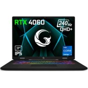 Resim Game Garaj Slayer4 7XL-4060 C4 Intel I7 14700HX 64GB 2tb RTX4060 17" Qhd 240Hz IPS Dos Dizüstü Bilgisayar 