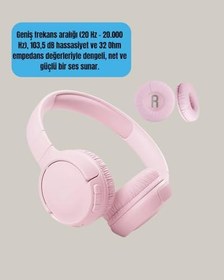 Resim Geniş Frekans Aralıklı Bluetooth Kulak Üstü Kulaklık 