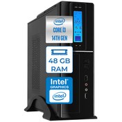 Resim Zetta Flex Pro 430X Intel Core i3 14100 48GB DDR5 512GB SSD Windows 11 Pro Sff Slim Masaüstü Bilgisayar ZET430X9562047 