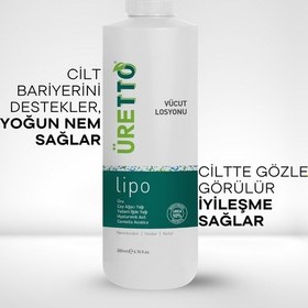 Resim Tto Üretto Lipo Vücut Losyonu 200 ML + Saç ve Vücut Şampuanı 500 ML + Vücut Spreyi 200 ML 