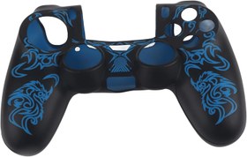 Resim TOTITOM Game Controller Skin Grip Cover Case, Soft Silicone Case, Skin Grip Shell Cover for PlayStation 4 PS4 Controller(Black-Blue) 