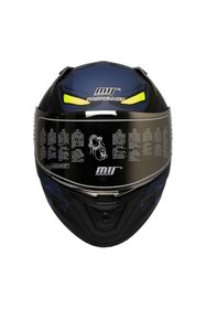 Resim MTS M-801 Kapalı Kask Güneş Vizörlü Mısıon Blue 
