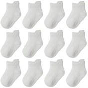 Resim Reedark 1-3 Yaş Bebekler İçin 12 Çift Antrenkle Kaymaz Noktalı Yumuşak Pamuk Halat Çorapları, Yürüme Ve Yürümekken Güvenli Ayak Kaplaması ÇoK Renkli 