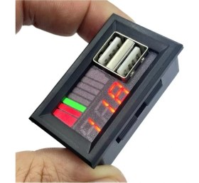 Resim Electroon Dc 12VOLT Dijital Voltmetre 2xusb Çıkışlı Akü Göstergeli 