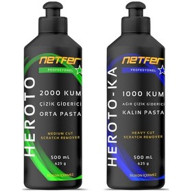 Resim Netfer 2'li Orta Kalın Pasta Set - 2x500 Ml 