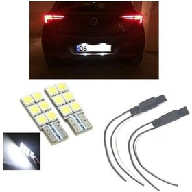 Resim Megamarket06 Opel Astra K Led Plaka Aydınlatma Seti T10 W5w 