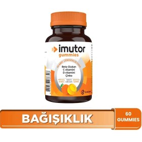 Resim İmutor Gummies 60 Çiğnenebilir Form - Aile Boyu Kullanım - Beta Glukan, C, D Vitamini, Çinko - Bağışıklık 