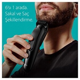 Resim Braun 6-in-1 Multi Grooming Kit Series 3 for Beard & Hair Styling, Ultra-Sharp Blade - MGK 3410 