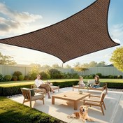 Resim 95% Güneşlik Bez - Bahçe, Havuz, Patio, Balkon ve Güverte için Dayanıklı HDPE Isıya Dayanıklı Kumaş - Kolay Kurulumlu Hafif Nefes Alabilen Açık Güneşlik Ağı, Açık Güneşlik, Patio Güneşliği, Kare Güneşlik, Dayanıklı Güneşlik 