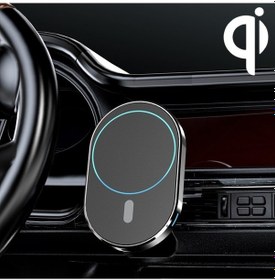 Resim Sones Jjt-968 15w Maksimum Çıkış Manyetik Araç Hava Çıkış Braketi Kablosuz Şarj Cihazı Siyah 