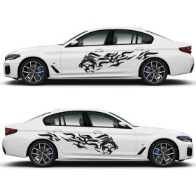 Resim Melek Pazarı Tribal Aslan Oto STICKER-S1380 