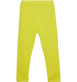 Resim Lovetti Fosforlu Sarı Kız Çocuk Tam Boy Düz Basıc Tayt 5262S021 Sarı 