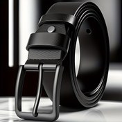 Resim Erkekler İçin Gerçek Deri Kemer - Alaşım Tokalı Orta Genişlik Terlemeye Karşı Siyah Teknoloji, İş Takımı ve Spor Kotlar için Klasik Tasarım, Büyük Bel Çevresine Uygun, Tüm Mevsim Kullanıma Uyumlu, İş Takım Aksesuarı | Klasik Kemer Tasarımı | Terleme Önleyici Kaplama 