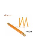 Resim 100 Cm-sarı-sıcak Satış Ahşap Yard Sopa Katlanır Cetvel Ahşap Marangoz Metrik Ölçme Aletleri 200 Cm Okul Ofis Arzı 