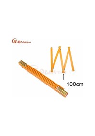 Resim 100 Cm-sarı-sıcak Satış Ahşap Yard Sopa Katlanır Cetvel Ahşap Marangoz Metrik Ölçme Aletleri 200 Cm Okul Ofis Arzı 
