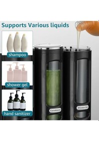 Resim Dln Shop 3 Adet Siyah 400ml Manuel Şampuan Sıvı Banyo Mutfak Lavabo Oteller El Dezenfektanı Sabunluk D-52 Siyah 